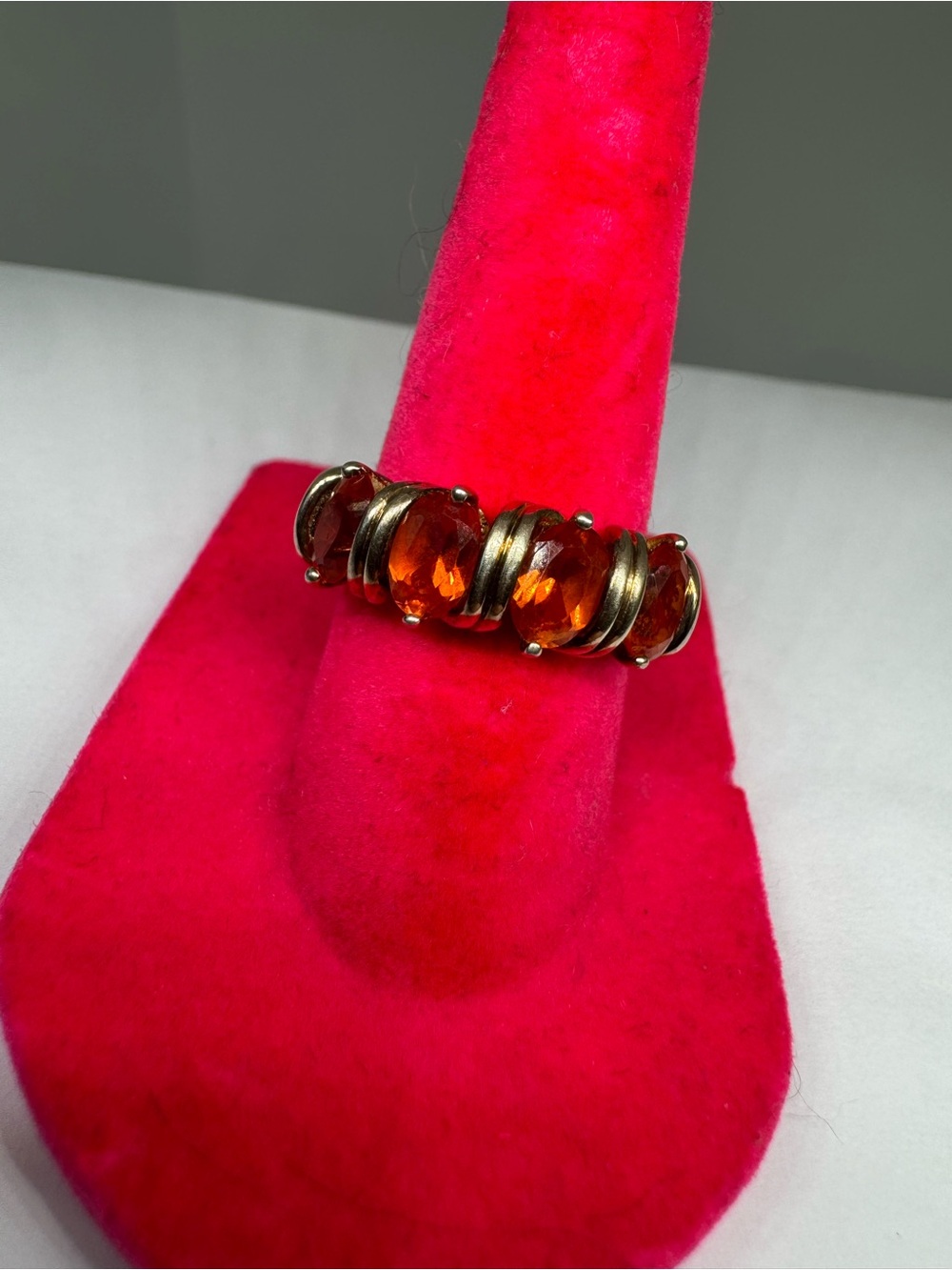 925 Sterling Silver Gold Plated Ring Size 6 | Elegant Minimalist Ring 3.5g - Picture 10 of 16